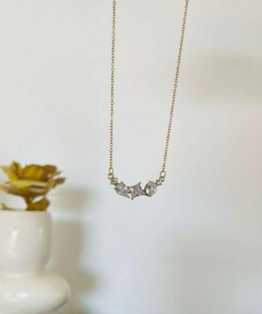Multi Diamonds Necklace~ Anti Tarnish