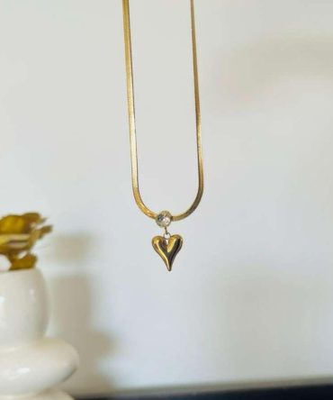 Pinterest Heart Diamond Necklace~ Anti Tarnish