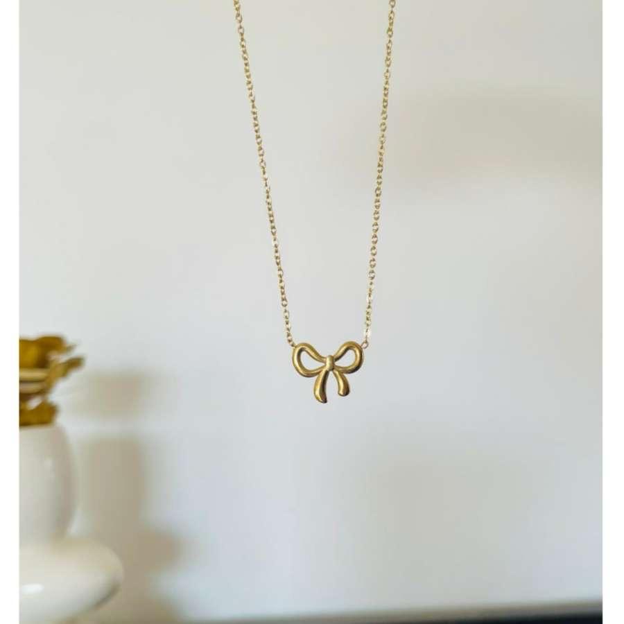 Cute Bow Necklace~ Anti Tarnish
