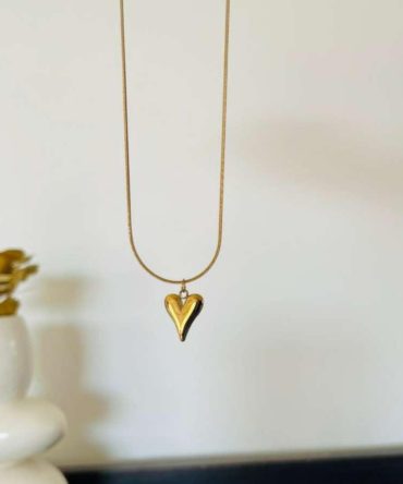 Pinterest Heart Necklace~ Anti Tarnish