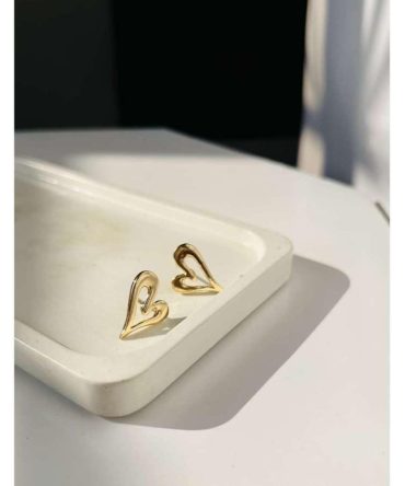Sleek Heart Earrings