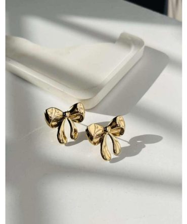 Glossy Bow Earrings