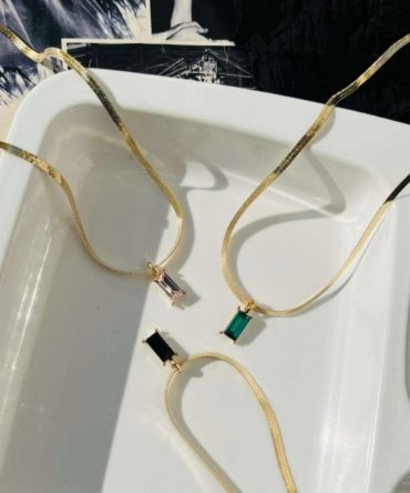 Diamond Snake Chain Necklace