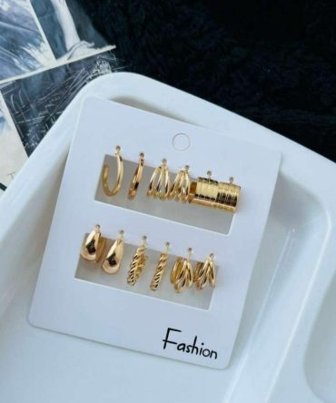 Golden Glow Earrings Combo (₹20 Per Pair)