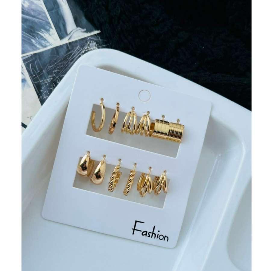 Golden Glow Earrings Combo (₹20 Per Pair)