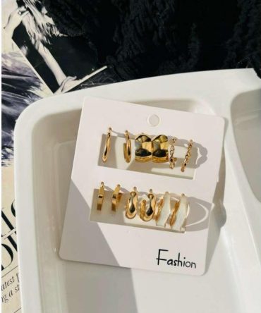 Golden Glory Earrings Combo (₹20 Per Pair)