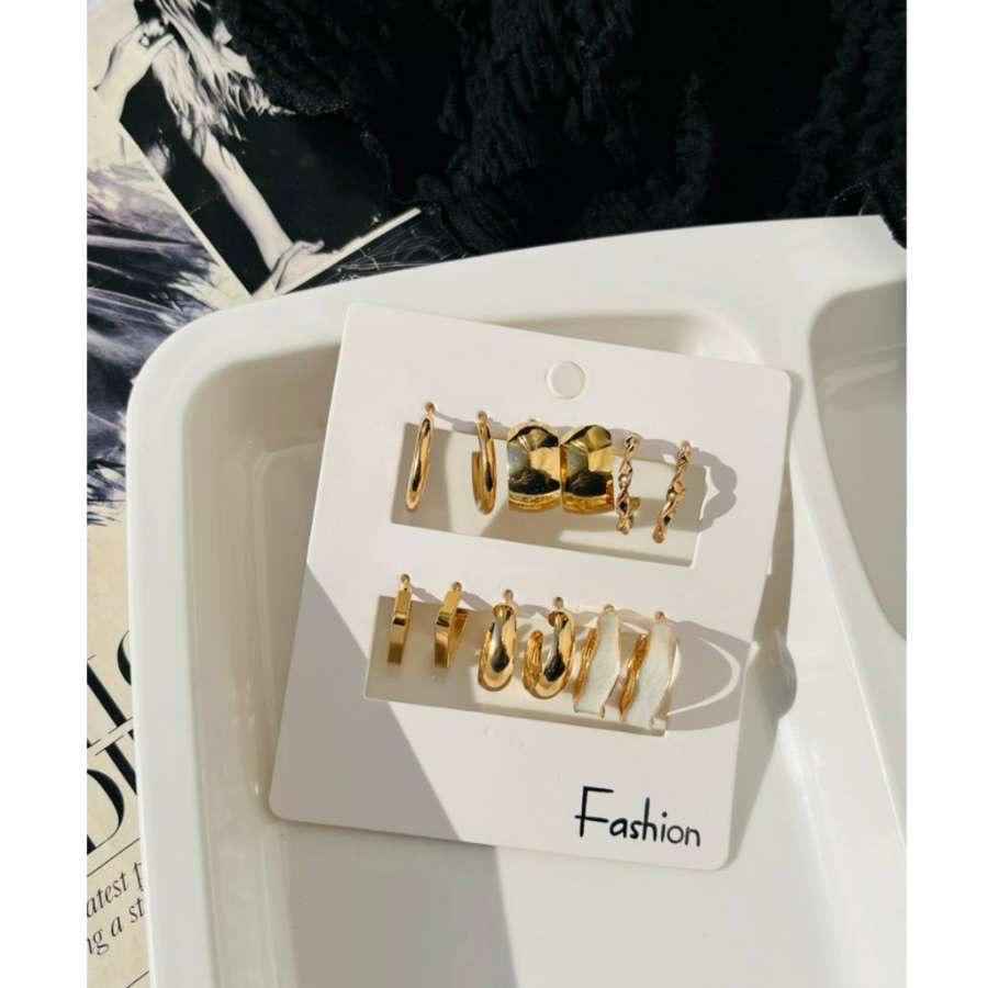 Golden Glory Earrings Combo (₹20 Per Pair)