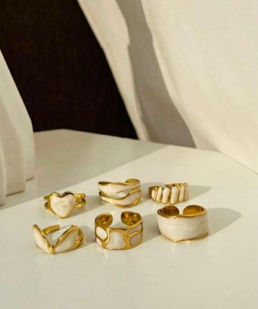 Stellar White Anti Tarnish Rings