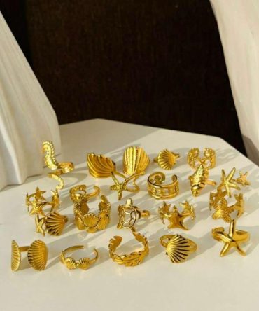 Beach Please Anti Tarnish Rings