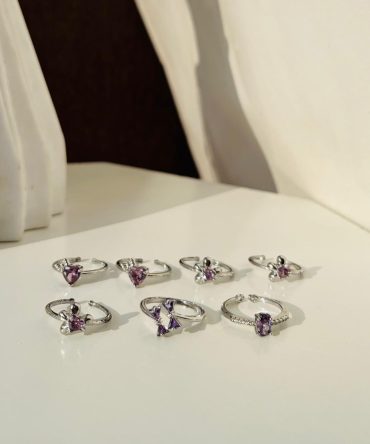 Silver Diamond Rings