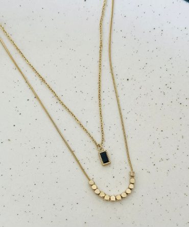 Two Layer Lyra Necklace~ Anti Tarnish