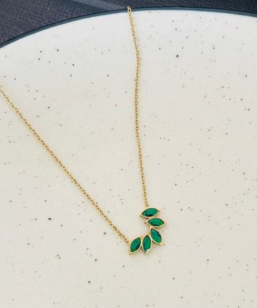 Drop Multi Diamonds Necklace~ Anti Tarnish