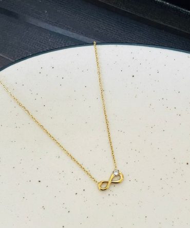 Infinity Diamond Necklace~ Anti Tarnish