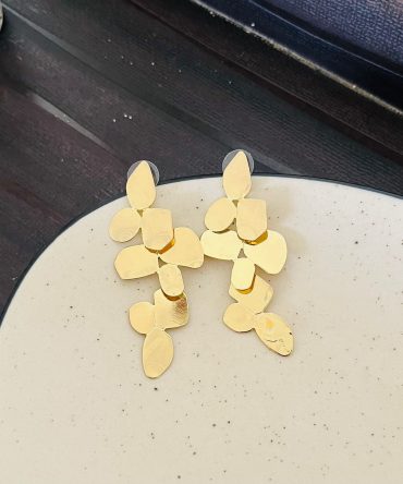 Elongated Floral Earrings