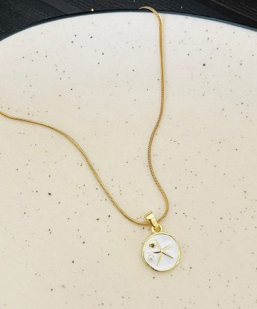 Beachy White Necklace~ Anti Tarnish