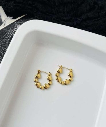 Circular Hearts Hoops~ Anti Tarnish