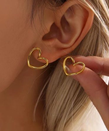 Haven Heart Earrings~ Anti Tarnish