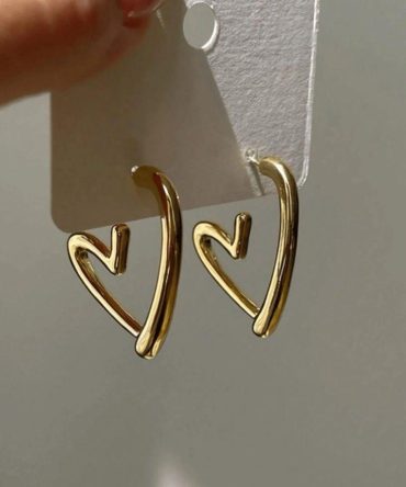 Open Heart Earrings~ Anti Tarnish