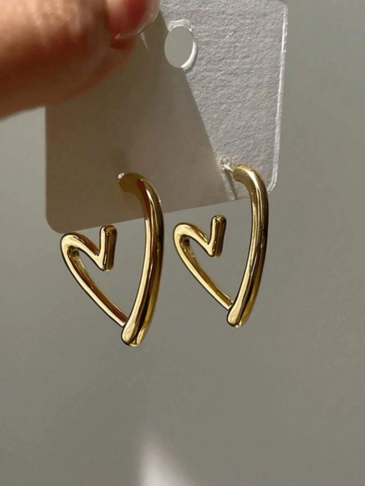 Open Heart Earrings~ Anti Tarnish