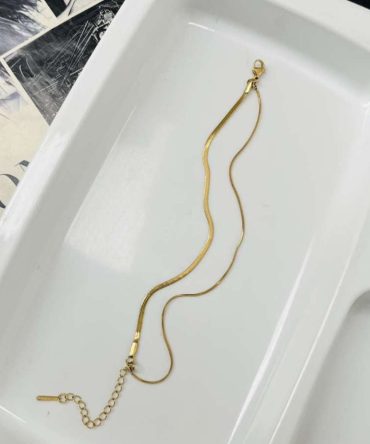 Two Layer Snake Chain Bracelet~ Anti Tarnish