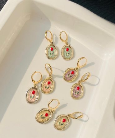 Pastel Tulip Earrings