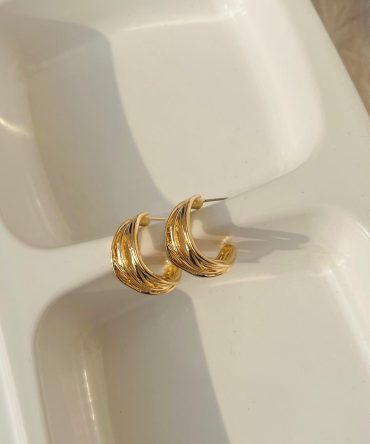 Gianna Golden Hoops