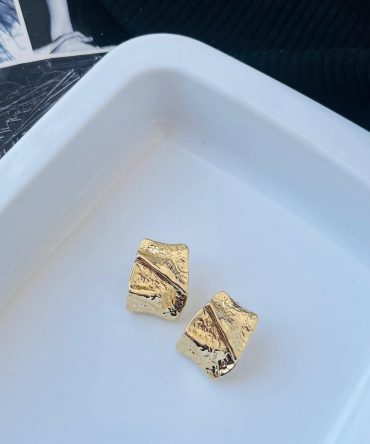 Golden Foil Earrings