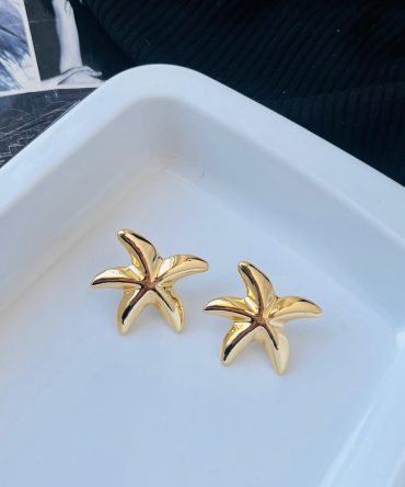 Golden Starfish Earrings