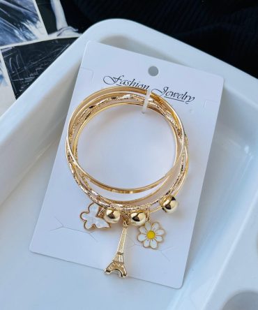 Paris Charms Stack Bracelet