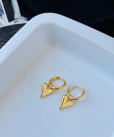 Juicy Heart Hoops~ Anti Tarnish