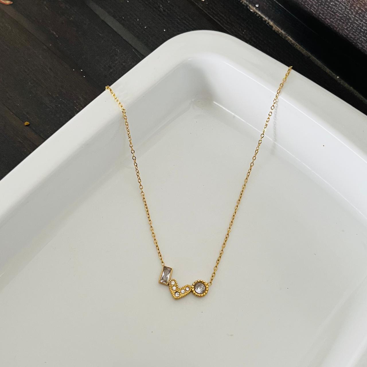 Scarlett Diamond Necklace~ Anti Tarnish